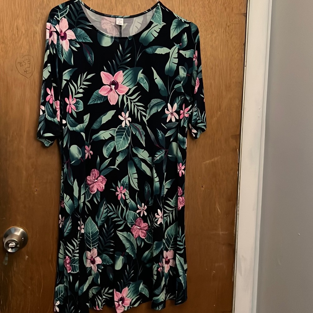 Floral Tshirt Dress